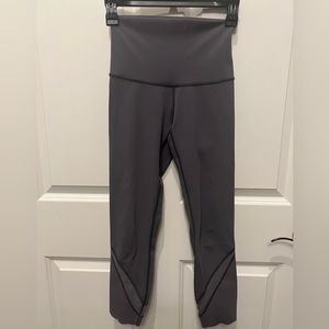 Lululemon scalloped ankle grey leggings, size XXS